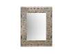 Espejo Decoracion Rustico Tallado Gris Serie Diriast