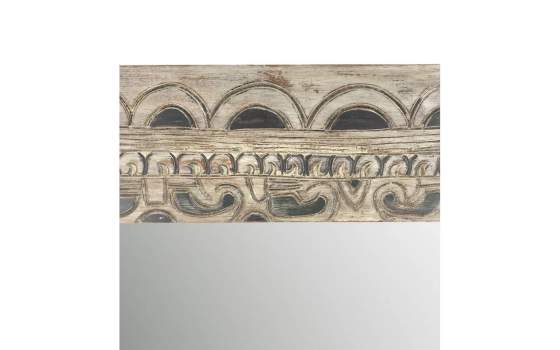 Espejo Decoracion Rustico Tallado Gris Serie Diriast