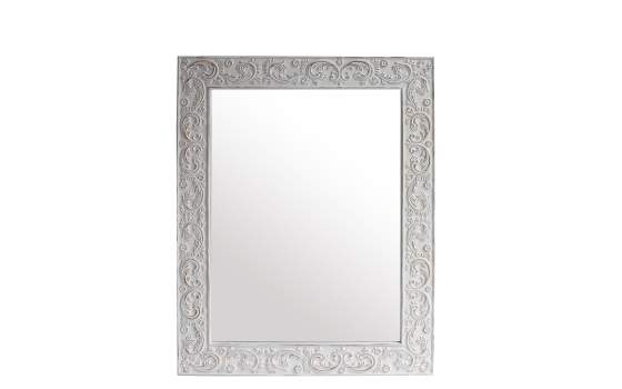 Espejo Decoracion Talado Blanco Decape Serie Edasta