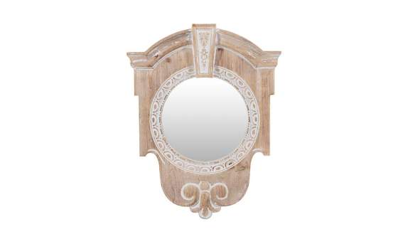 Espejo Decoracion Tallado Blanco Decape Serie Diriast