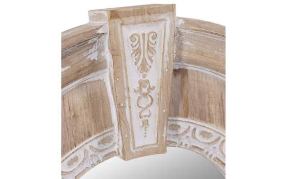 Espejo Decoracion Tallado Blanco Decape Serie Diriast