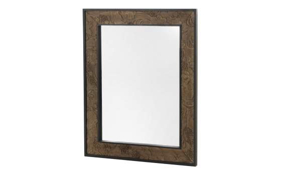 Espejo Decoracion Tallado Rustico Vintage Serie Black