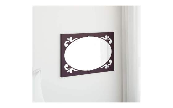 Espejo Diseño Actual de Acero Horizontal Serie Maria