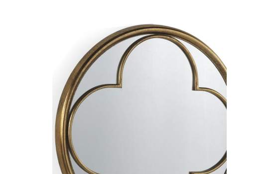 Espejo Diseño Estrella Acero Dorado Serie Alcora