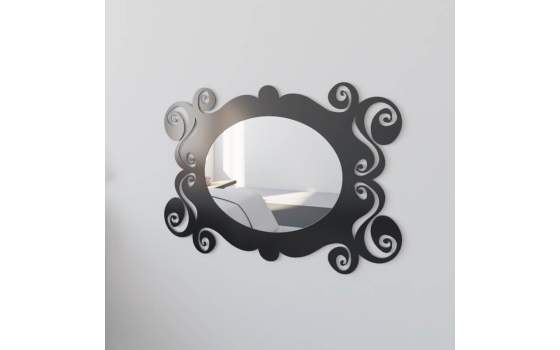 Espejo Diseño Moderno Ornamental de Acero Serie Gizane
