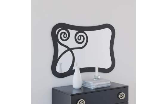 Espejo Dormitorio Moderno Horizontal de Acero Napoles