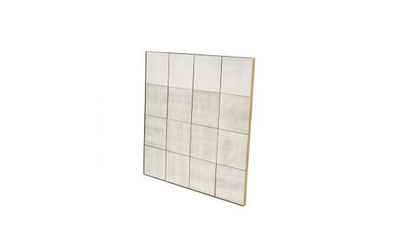 Espejo en Cuadriculas Marco Dorado 100 cm Serie Ainans