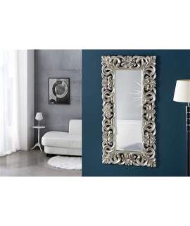 Espejo Grande Talla Resina Plata Vander