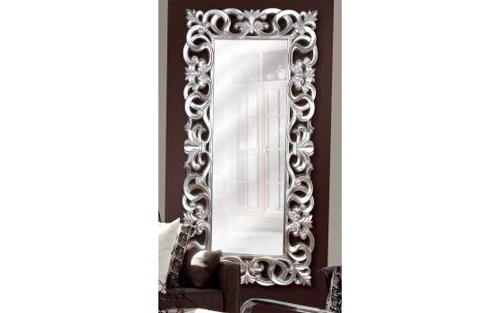Espejo Grande Talla Resina Plata Vander