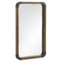 Espejo Industrial Madera Metal y Cristal Serie Albid