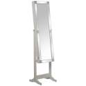 Espejo Joyero Pie Blanco con Marco de Cristal Full Front - Ardua