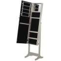 Espejo Joyero Pie Blanco con Marco de Cristal Full Front - Ardua