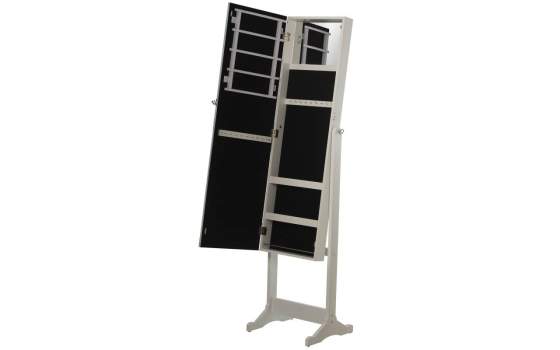 Espejo Joyero Pie Blanco con Marco de Cristal Full Front - Ardua