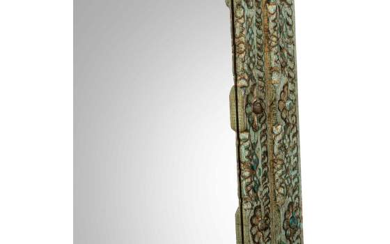 Espejo Madera Tallada Rustica 80 X 100 Azul Desgastado Arretia Espejo Madera Tallada Rustica 80 X 100 Azul Desgastado Arretia