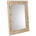 Espejo Madera Tallada Rustica 80 X 100 Blanco Decape Arretia Espejo Madera Tallada Rustica 80 X 100 Blanco Decape Arretia