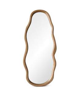 Espejo Marco Irregular Paulownia Natural 80x180 cm - Serie Arall