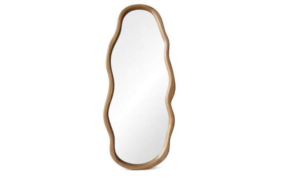 Espejo Marco Irregular Paulownia Natural 80x180 cm - Serie Arall