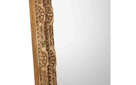 Espejo Marco Madera Tallada Rustica 80 X 100 Serie Arretia