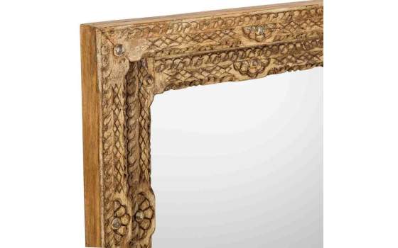 Espejo Marco Madera Tallada Rustica 80 X 100 Serie Arretia