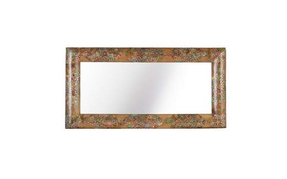 Espejo Oriental con Incrustaciones de Colores Serie Aguray