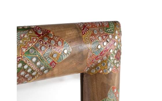 Espejo Oriental con Incrustaciones de Colores Serie Aguray