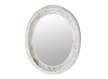 Espejo Oval Metal Oro Blanco de 65 X 79 Serie Enfini