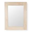 Espejo Rectangular 80 X 100 Blanco Decapado Serie Elisean