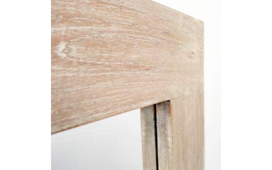 Espejo Rectangular 80 X 100 Blanco Decapado Serie Elisean