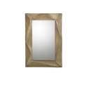 Espejo Rectangular Madera Metal Dorado Serie Ariane