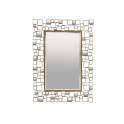 Espejo Rectangular Marco Metal Dorado Serie Akiane