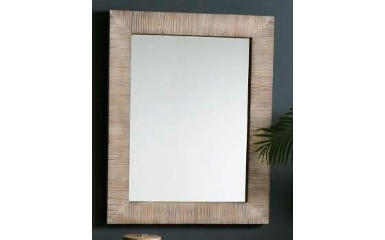 Espejo Rectangular Rustico Oriental Serie Dakarai