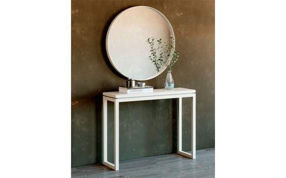 Espejo Redondo 2 Tamaños Diseño Moderno Acero Serie Maya