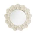 Espejo Redondo Circulos Metal Beige 100 cm - Serie Aqua