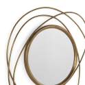 Espejo Redondo Decoracion Acero Dorado Serie Alcora