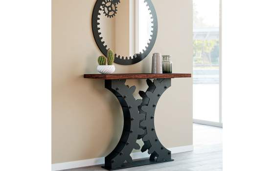 Espejo Redondo Estilo Industrial Acero Serie Roxette