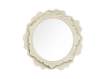 Espejo Redondo Flor Metal Beige 83 cm - Serie Aqua