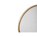 Espejo Redondo Madera 80 cm Acabado Natural - Serie Abrey