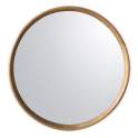 Espejo Redondo Madera 80 cm Acabado Natural - Serie Abrey