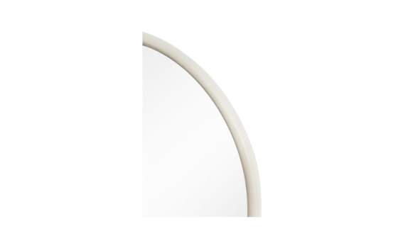 Espejo Redondo Madera 80 cm Color Beige - Serie Abrey