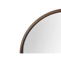 Espejo Redondo Madera 80 cm Color Nogal - Serie Abrey