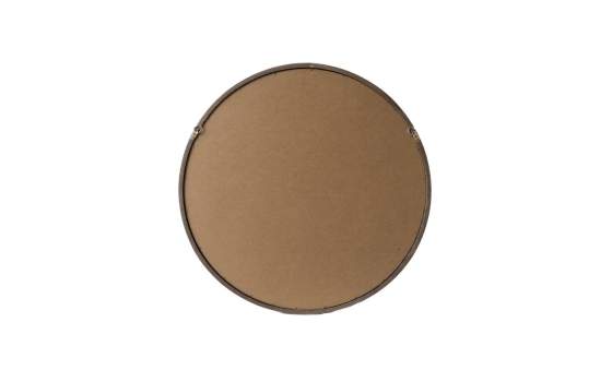 Espejo Redondo Madera 80 cm Color Nogal - Serie Abrey