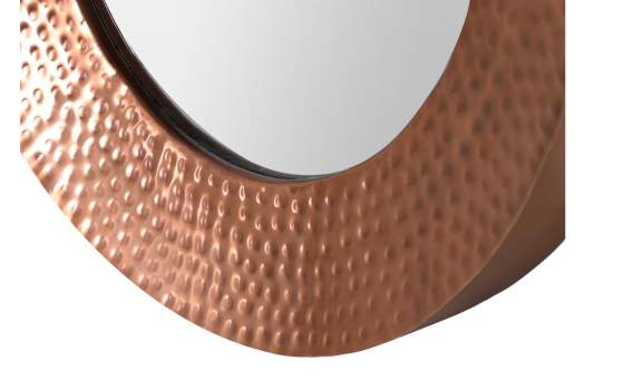 Espejo Redondo Metal Laminado Cobre Serie Ariane