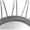 Espejo Redondo Metalico Plateado Serie Barlisa