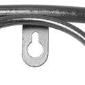 Espejo Redondo Metalico Plateado Serie Barlisa