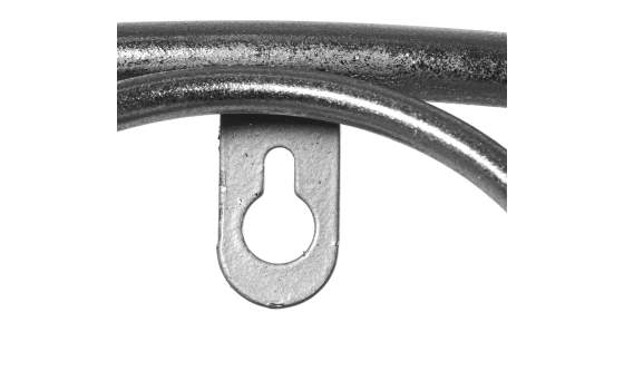Espejo Redondo Metalico Plateado Serie Barlisa
