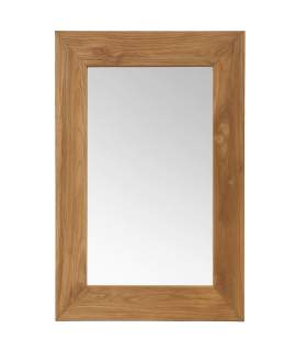 Espejo Rustico Madera de Teca Reciclada Serie Ayaral