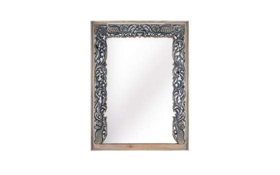 Espejo Tallado Decoracion Oriental Azulon Serie Alduain