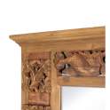 Espejo Tallado Rustico Madera de Teca Reciclada Serie Arilk