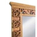 Espejo Tallado Rustico Madera de Teca Reciclada Serie Arilk