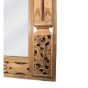 Espejo Tallado Rustico Madera de Teca Reciclada Serie Arilk